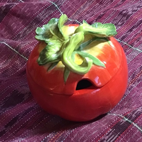 Fitz & Floyd Le Marche. jelly, sugar or condiments jar - Picture 1 of 5